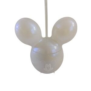 Disney Mickey Mouse Iridescent White‎ Sipper Cup with Straw Kids